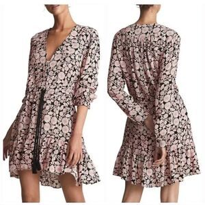 REISS JANUARY FLORAL PRINT MINI DRESS